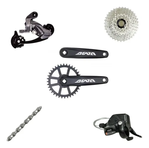 comprar Set Grupo Transmision Mtb Monoplato 1x9 Compatible Shimano comprar Set Grupo Transmision Mtb Monoplato 1x9 Compatible Shimano