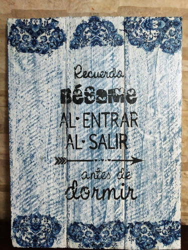 Cuadro Rustico Estilo Vintage Con Frases  