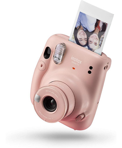 Câmera Instax Mini 11 - Rosa Claro + Filme Fuji P/ 10 Fotos