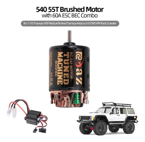 As 540 Motor Cepillado 35t Esc For 1:10 Hsp Axial Crawler