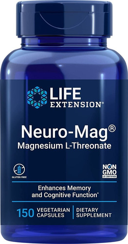 Life Extension Neuro-mag Treonato De Magnesio X 150 Caps