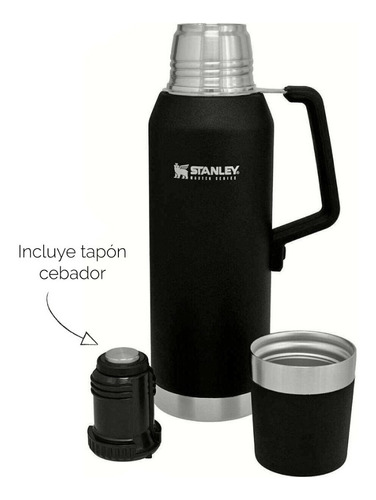 Termo Stanley Unbreakable 1.4 Qt | 1.32l Negro Antibalas