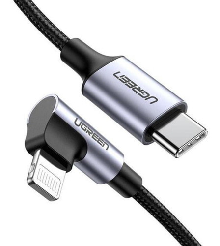 Cable Carga Rápida Usb C A Lightning Angulo 90 2 Mts Ugreen