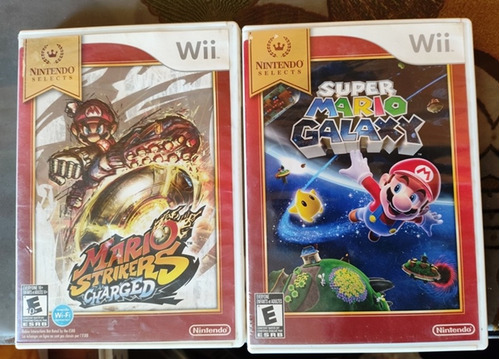 Super Mario Galaxy Y Strikers De Wii