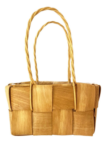 Cesta De Flores De Ratán, Cesta Tejida De Ratán, Arreglo
