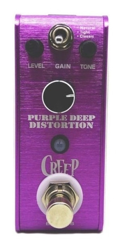 Pedal Para Guitarra Micro Creep Purple Deep Distortion 