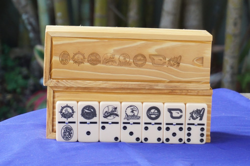 Juego Domino Jumbo Piedra Grande Grueso Equipo De Beisbol