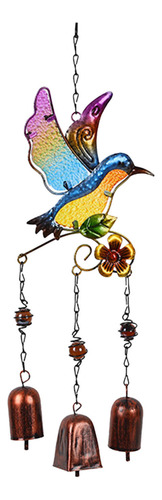 Pintura Colgante De Metal Y Vidrio Con Forma De Campanilla D