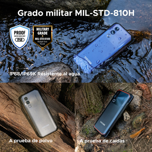 Doogee Blade 20 Teléfonos Móviles Rugerizados Celular Resistente Con 10300mah De Batería, Pantalla Ips 6.6, Android 15 Nfc Y Triple Ranura Sim/tf