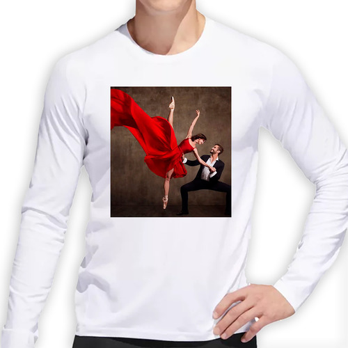 Remera Hombre Ml Baile Salsa Pareja Bailando Ballet Dance