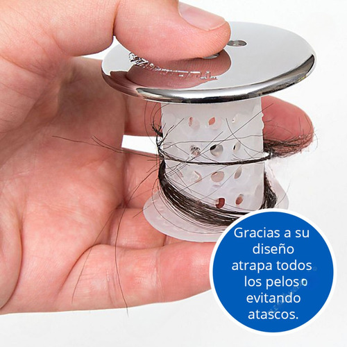 Filtro Atrapa Pelos Cabello Para Drenaje Ducha Bacha Bañera