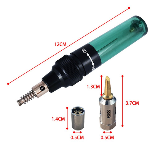 1 Portatil Soldador Gas Butano Recargable 19en1