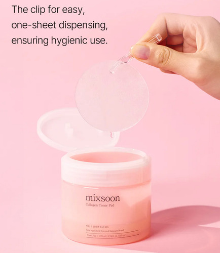 Mixsoon Collagen Toner Pad 110 Pads De Colageno 170 Ml Corea