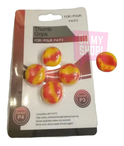 Imagen 6 de 10 de Grip Gomita Cubre Joystick Ps4 Ps3 Ps5 Xbox Blíster X 4