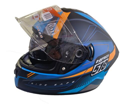 Casco Moto Hro 518dv Garah Ride Safe - Cert. Dot Fmvss 218