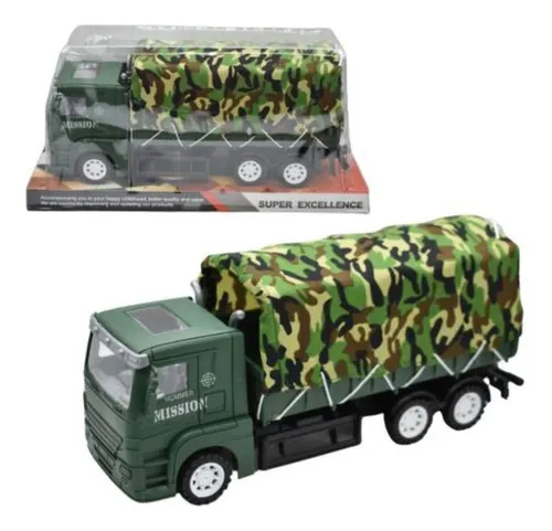 comprar Camión Con Lona Camuflada 27x12x8cm
