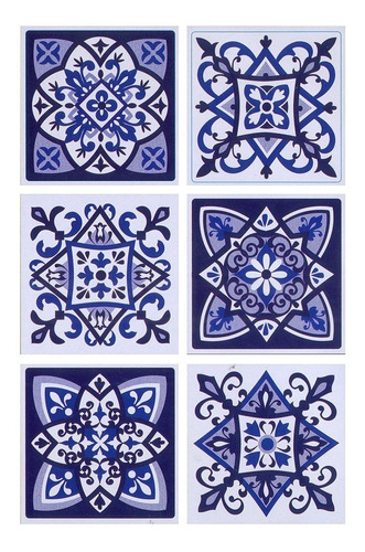  Vinilo Autoadhesivo Azulejo Decorativos 15x15cm X6 Unidades