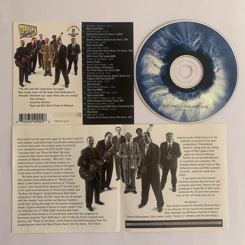 Blue Lunch Eyes Wide Open 1999 Usa Cd importado (Usado)