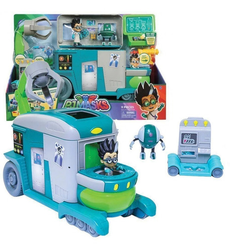 Laboratório Romeo Playset Dtc Pj Masks Qg Foguete Azul/verde