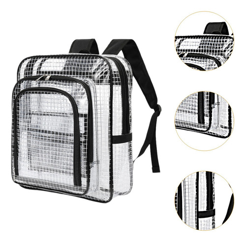 Bolsa De Herramienta De Mochila Transparente Correa Estilo A