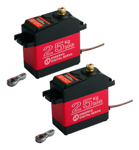 2pcs Ds32225 25 Kg 270 Grados Alto Torque Rc Servo Digital -