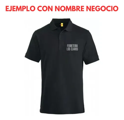 Poleras pique con logo bordado clearance