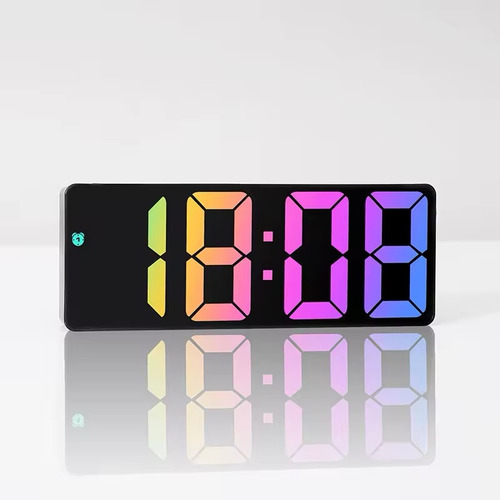 Reloj Despertador Led Digital De Escritorio Multicolor