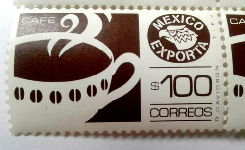 Imagen 3 de 3 de Timbres Postales México Exporta Café