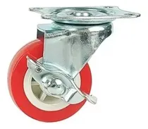 Comprar Ruedas Macizas Giratoria Con Freno2 Pulgadas