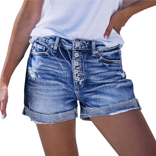 Minipantalones Vaqueros De Moda Para Mujer, Pantalones Corto