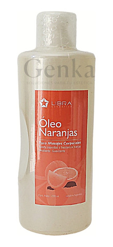 Óleo Aceite Naranja Masajes Marca Libra Cosmética 1 Litro