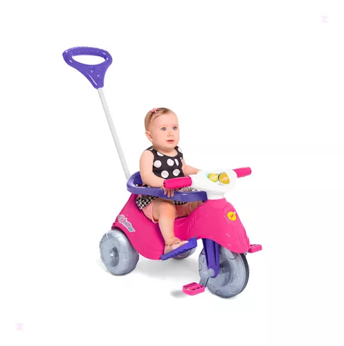 Motoca Carro de Passeio Infantil Velotrol Lelecita Rosa - Loja