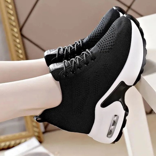 Zapatos Para Caminar Con Plataforma Y Cuñas Ocultas Mujer