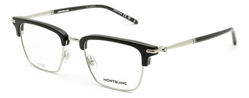 Montblanc Gafas De Sol Mb  O- 001 Negro/transparente, Negro.