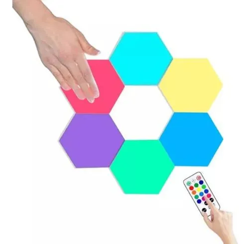 Set Luces Led Hexagonales Inteligentes Para Hogar 6p-l