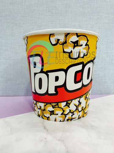 Balde Popcorn Pochoclo De Polipapel Full Color 150oz X Un.