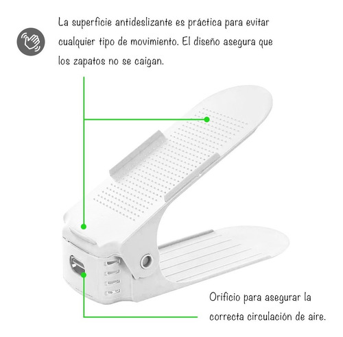 Imagen 4 de 10 de Organizador Individual De Calzado Zapatillas Super Practico