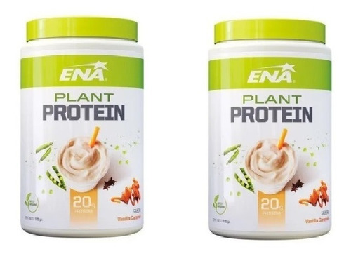 Imagen 1 de 6 de Plant Protein Ena Sabor Vainilla Caramel Combo 2 Unidades Mg