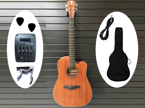 Violão Folk Phx Px-41 Mahogany Aço Eletroacústico - Gtia