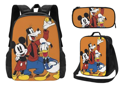 Set De Tres Piezas De Dibujos Animados De Mickey Micky Mouse