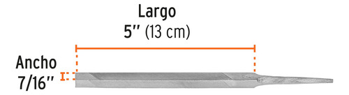 Lima Triangulo Pesado 5' Bastarda Afilado Despalme 15119