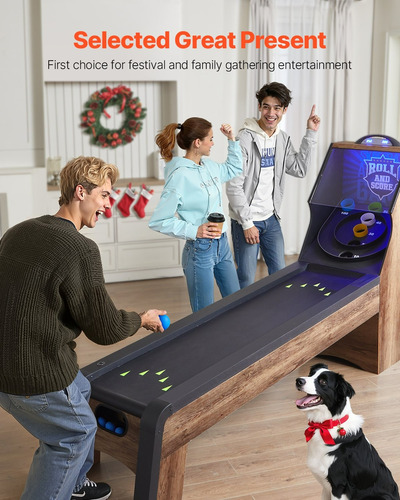 Mesa De Juego Arcade Roll & Score 9ft Marcador Led 4 Bolas