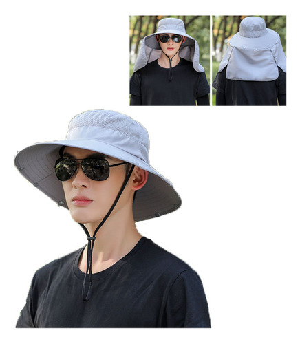 El Sombrero De Pesca Protege Del Sol Para Acampar Con Una Ba