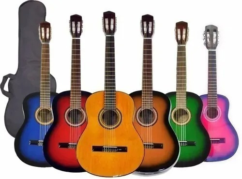 Guitarra Criolla Clasica Nuevas Calidad Con Funda Pua Cuota