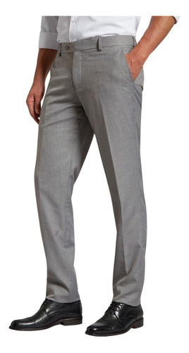 Pantalón Devré Vestir Ss100 Liso Fit Gris Hombre  08d0001300