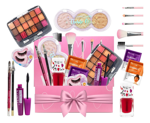 Kit Maquiagem Das Blogueiras Caixa Presente Adolescente Teen