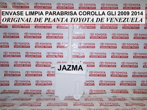 Envase Limpiaparabrisa Corolla Gli 2009 2014 Original Toyota