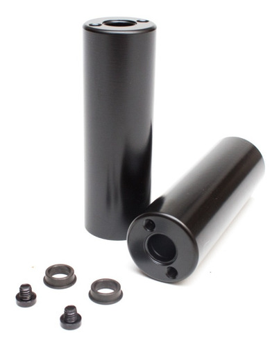 Imagen 2 de 4 de Par De Pegs Pro Bmx 110mm Fijables + Adaptadores Eje Pro Bmx