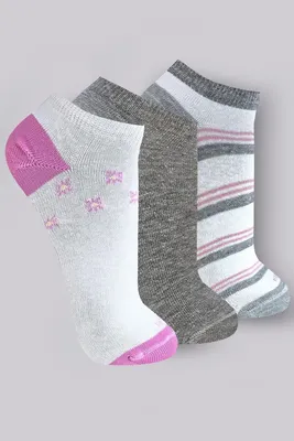 Kit 3 Meias Trifil Cano Curto Desenhada 0917 Animal Print 150