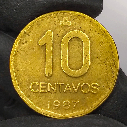 Argentina 10 Centavos 1987 Moneda Antigua